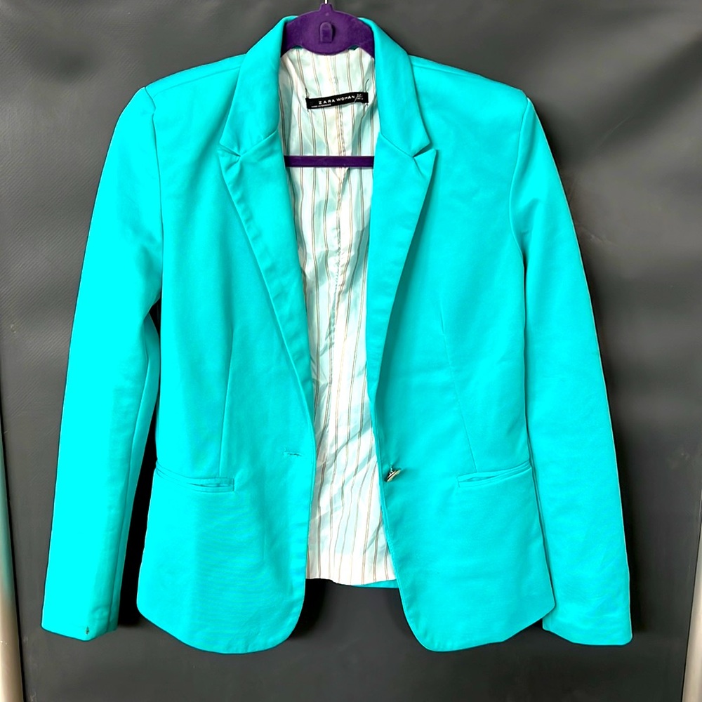 Zara teal blazer